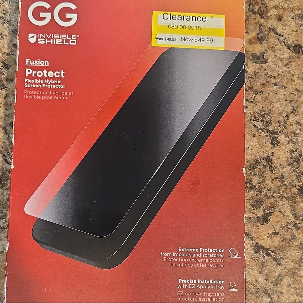 ZAGG InvisibleShield Fusion Protect Clear Hybrid Screen Protector Universal